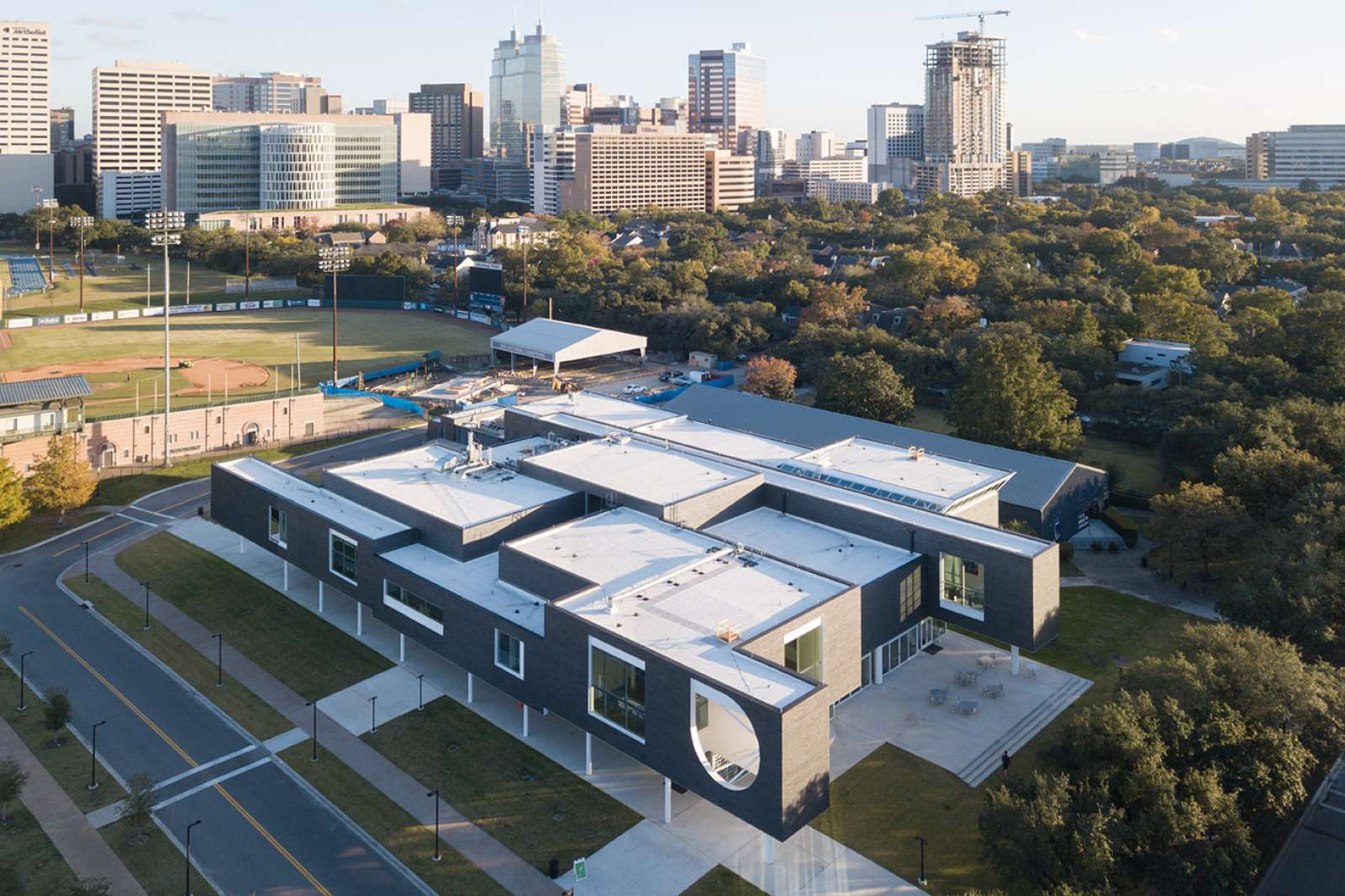 Moody Center for the Arts (aerial view). Photo: Iwan Baan