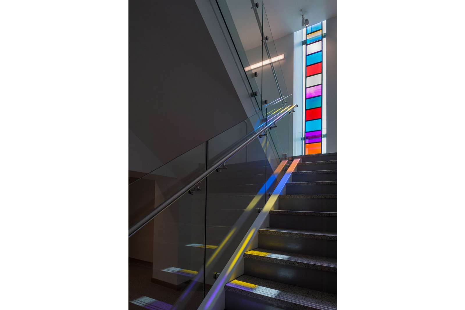 Stephen Dean, Ladder descending a staircase, 2014. Photo: Nash Baker