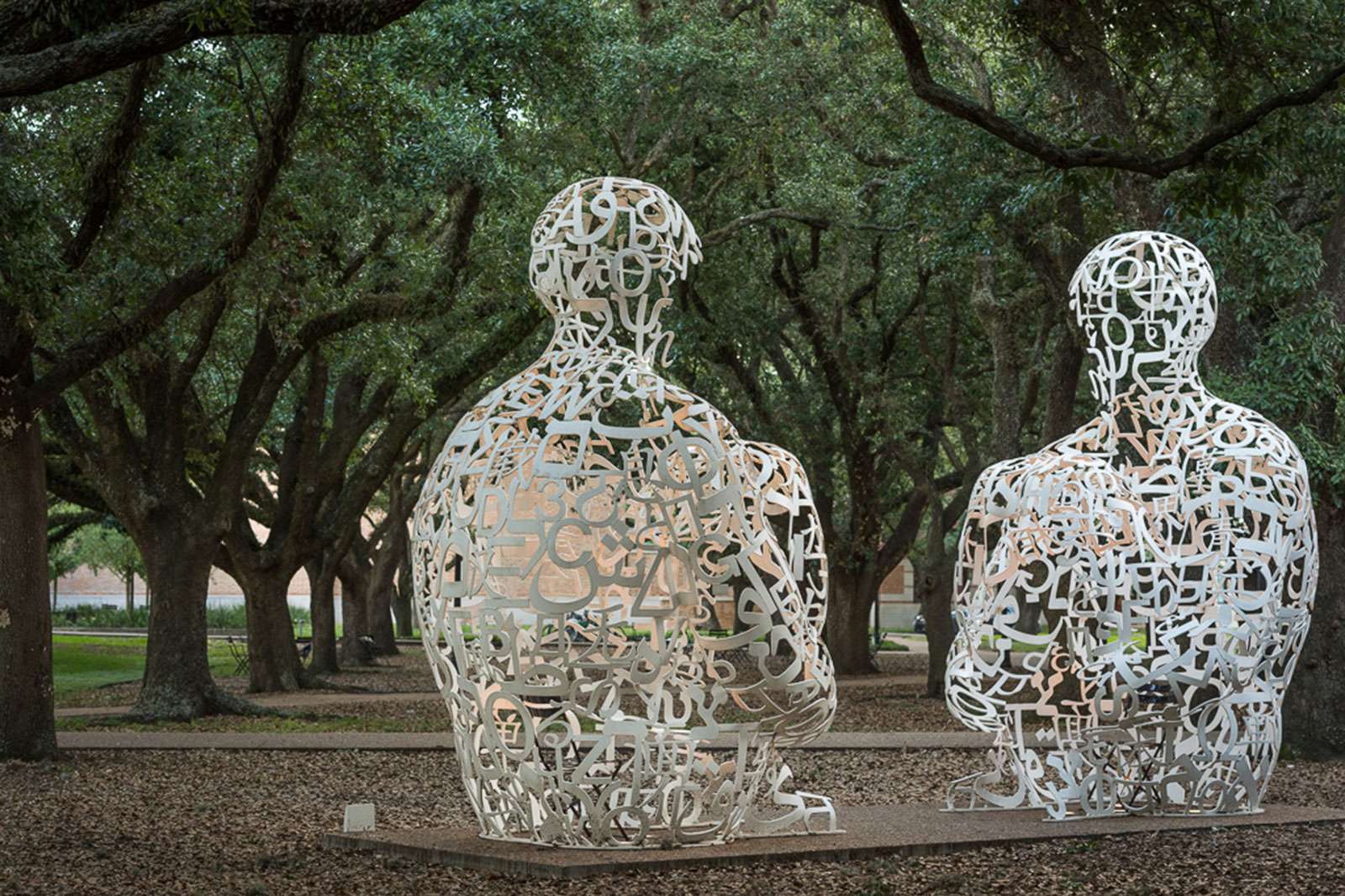 Jaume Plensa, Mirror, 2011. Photo: Nash Baker