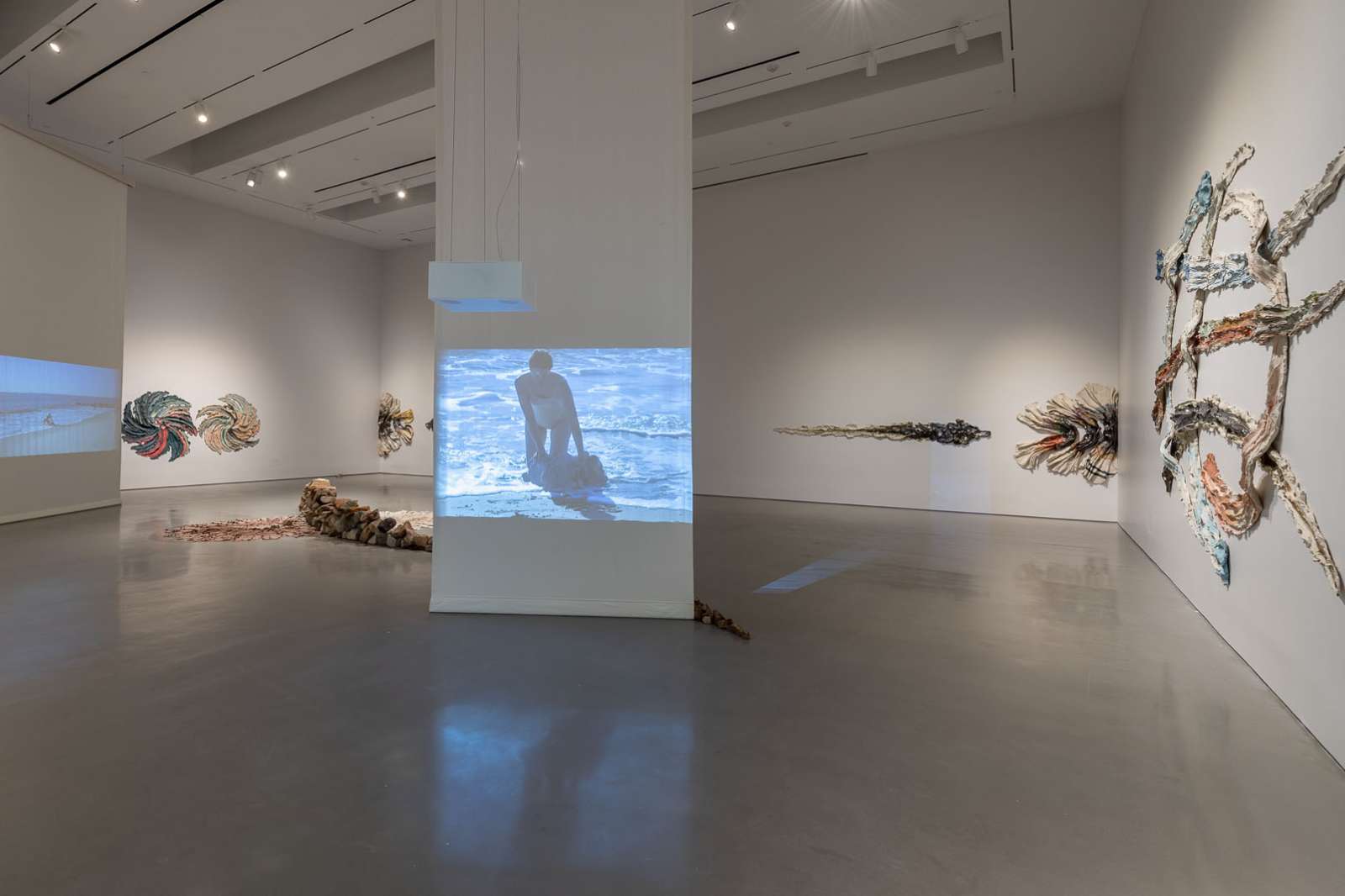Installation view 'Brie Ruais: Movement at the Edge of the Land' Photo by Nash Baker