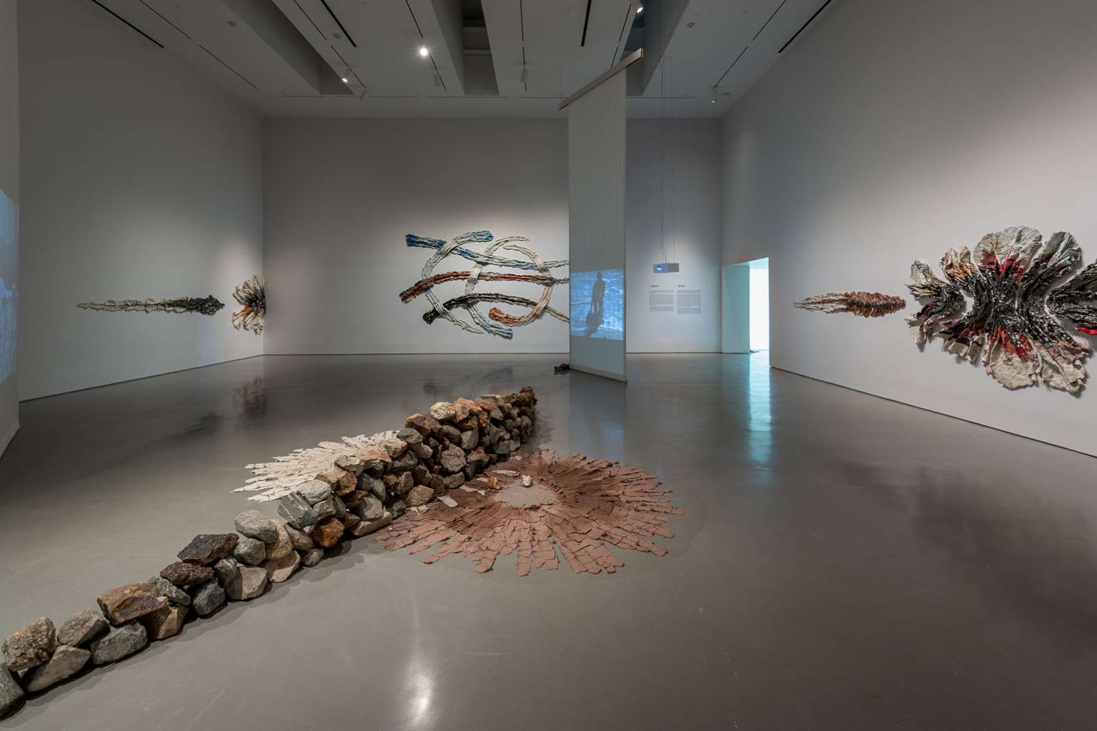 Installation view 'Brie Ruais: Movement at the Edge of the Land' Photo by Nash Baker