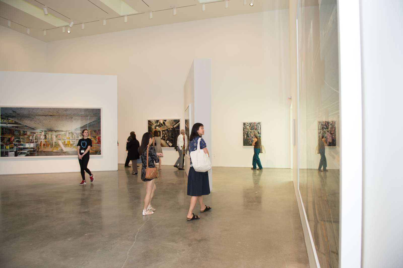 The Moody employs Rice students as Gallery Guides to act as docents for our exhibitions. Photo: Jeff Fitlow