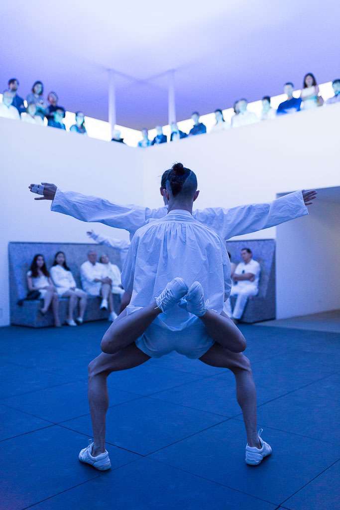 Dušan Týnek Dance Theatre, Dancers of Dušan Týnek Dance Theatre perform Vespertine Awakenings at the James Turrell Twilight Epiphany Skyspace at the Suzanne Deal Booth Centennial Pavilion at Rice University, 2017. Photo: Lynn Lane