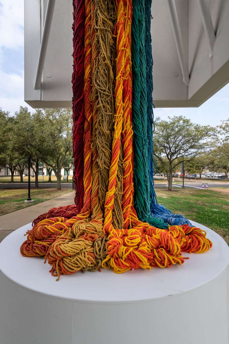 Sheila Hicks, 'The Questioning Column,' 2016. Acrylic fibers. Courtesy of the artist. Photo: Nash Baker