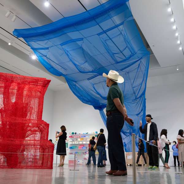 Opening reception for Do Ho Suh: In Process, photo by Frank Hernandez