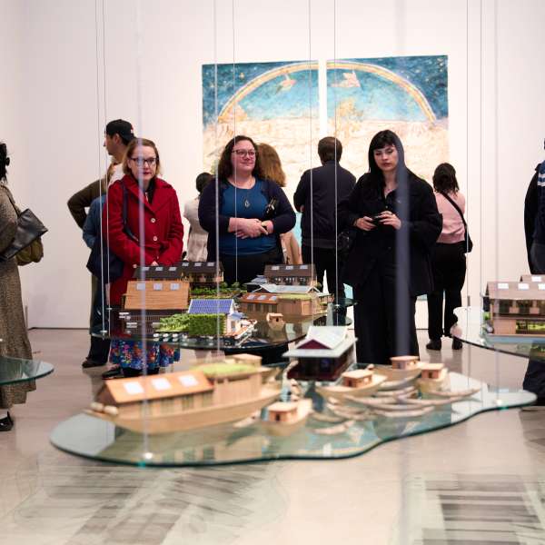 Opening reception for Breath(e), photo by Frank Hernandez.