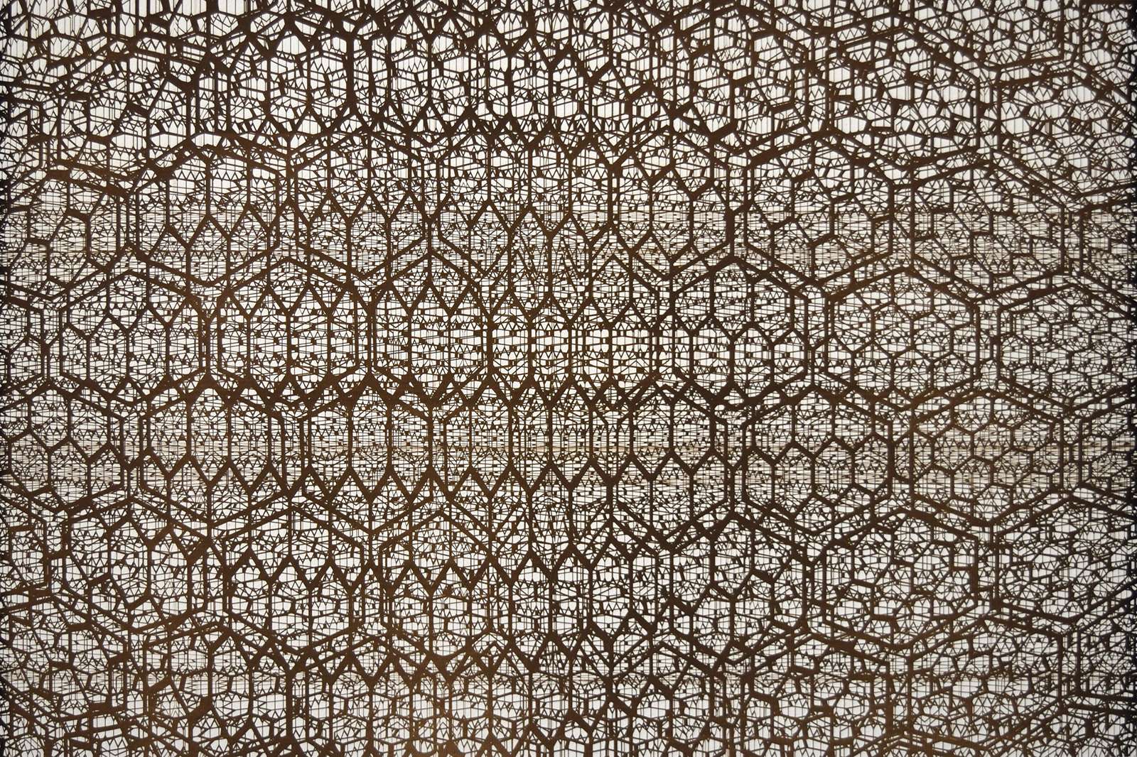 Joseph Cohen, Graphene, 2017. Laser induced graphene on Arches paper. 20 x 30 inches. Courtesy the artist