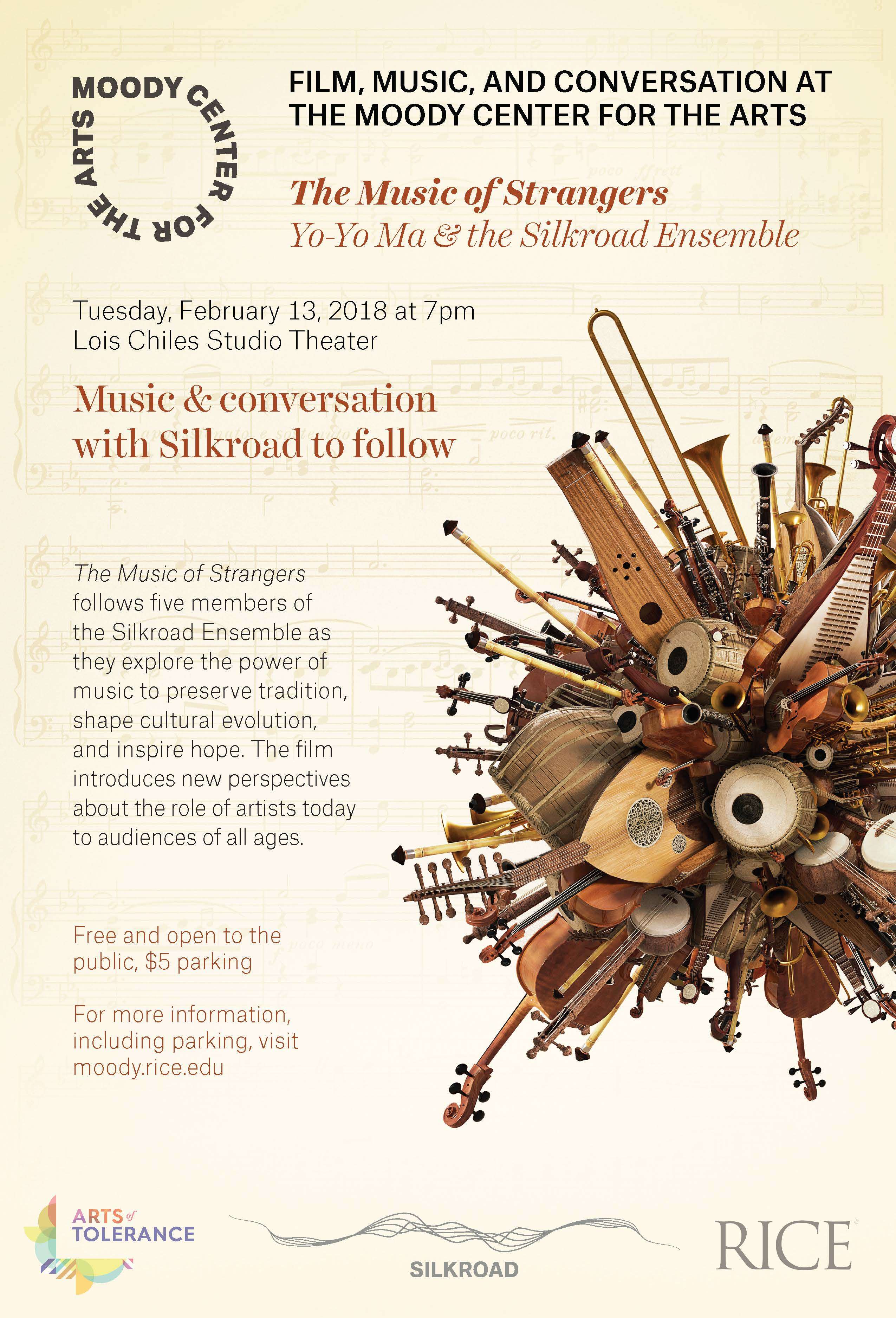 Movie poster for The Music of Strangers: Yo-Yo Ma & The Silk Road Ensemble